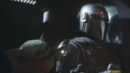 Mando's heroic side emerges as he rescues Baby Yoda (Image via Lucasfilm)